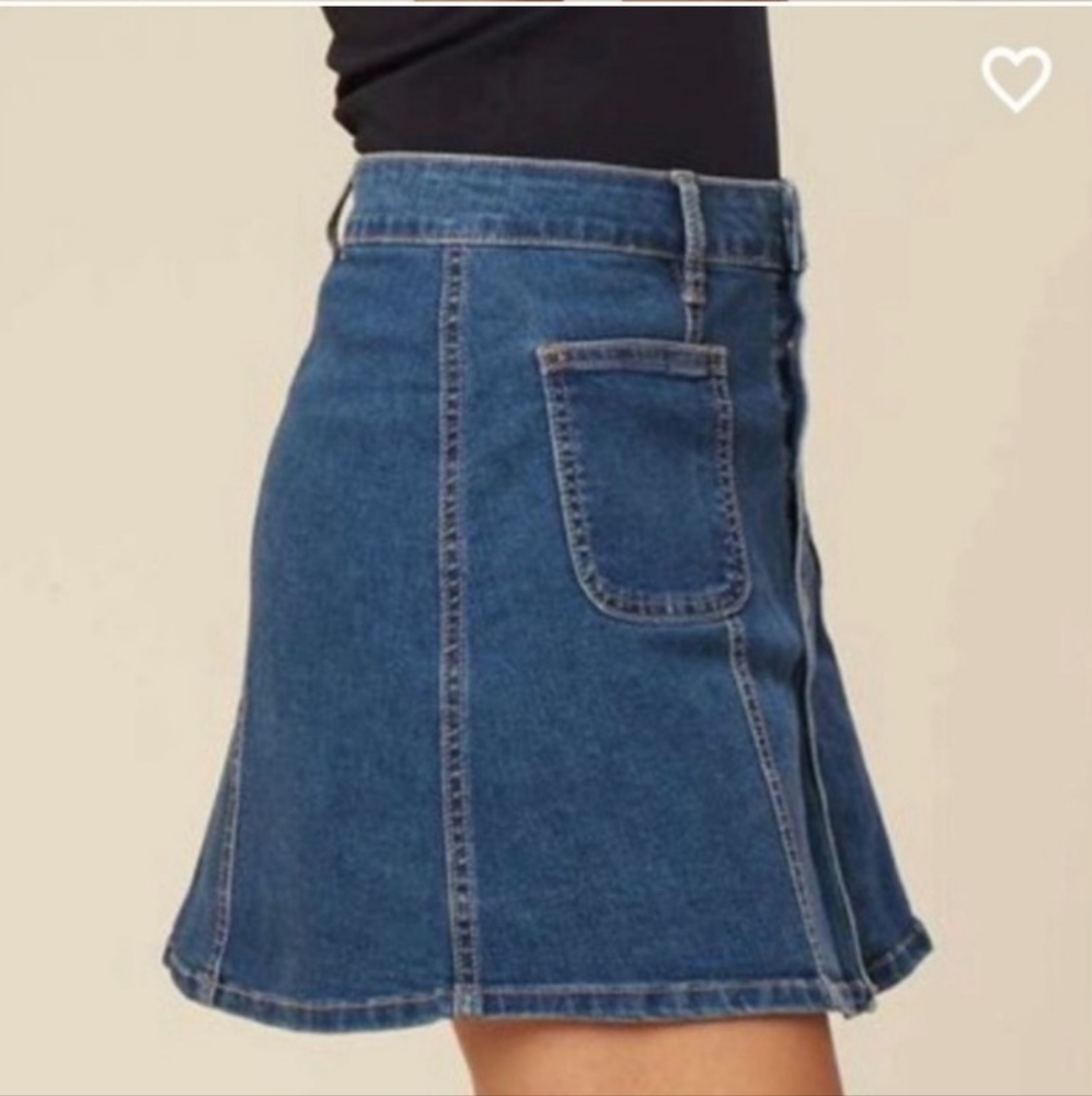 Altar'd State Back to School Denim Skirt - Picture 2 of 4